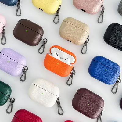 Litchi Pattern Protective Case for AirPods 1/2 and Apple AirPods Pro 3