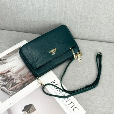 PU Women's Bag Large Capacity Multi-Layer Crossbody Bag Shoulder Bag Versatile Patchwork Bag - 11