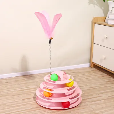 Игрушка для кошек, самозанятие и развлечение, дразнилка для кошек, палочка, вращающаяся платформа для домашних питомцев, мяч, игрушка-мышка, необходимые товары для котят, полная коллекция - 10