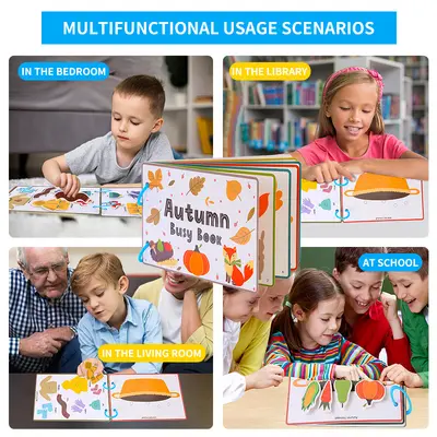 Seasonal Theme Sticker Book for Children, Preschool Activity Book - 4