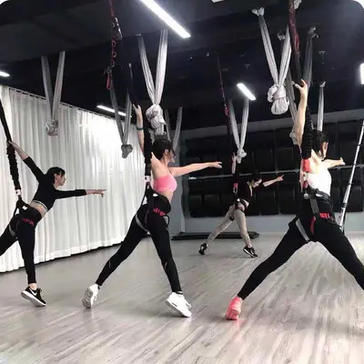 5D hava yogası askılı bungee ip, iç mekan uçan fitness bandı, dans antrenmanı - 4