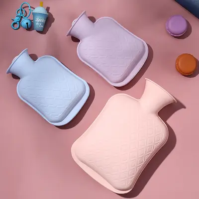 Silikon sıcak su torbası, büyük hacim, macaron renkler