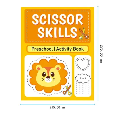 Tier-Bastelbuch zum Ausschneiden für Kinder von 3-6 Jahren mit Materialset