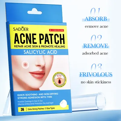 SADOER acne patch, invisible, hydrocolloid, star design