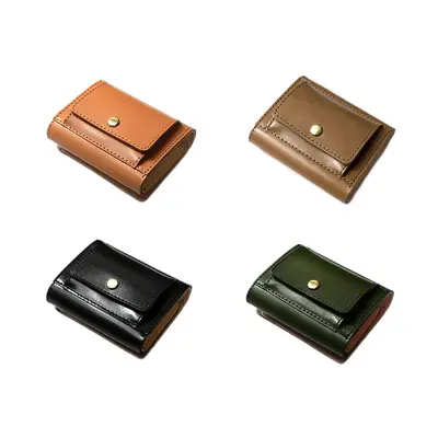 Men's Genuine Leather Short Wallet with RFID Protection and Multi-Card Slots - 6