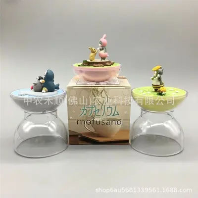 Meereskatzen-Haiküsse Blindbox-Figur, transparente Flaschendeko