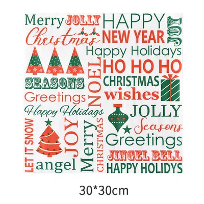 Christmas Grease-Proof Burger Paper - 8