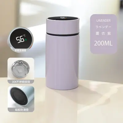 Mini thermos cup wholesale, smart temperature indicator, 316 stainless steel cup, compact and portable, 304 food grade insulated water cup - 8