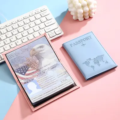 Yeni sınır ötesi popüler pasaport koruyucu kılıf pu pasaportluk biletlik spot toptan fabrika doğrudan satış pasaport çantası