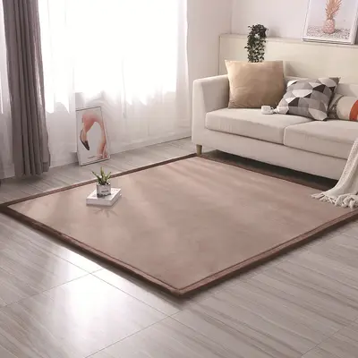 2 cm Kalınlıkta Mercan Polarlı Tatami Yer Matı, Yatak Kenarı Halısı - 9