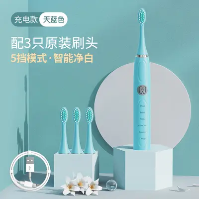 Rechargeable Sonic Electric Toothbrush, Soft Bristles, Adult - 13