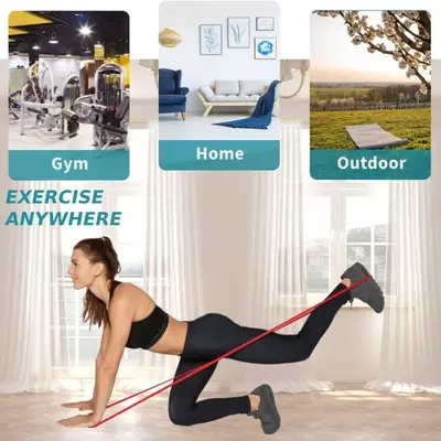 Lateks direnç bandı, yoga fitness çekme yardımcısı elastik halka