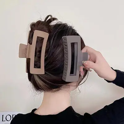 New Minimalist Temperament Hair Clip Women Soft Silicone Shark Clip Korean High-end Feel Claw Clip Large Volume Cross-border Hair Accessories