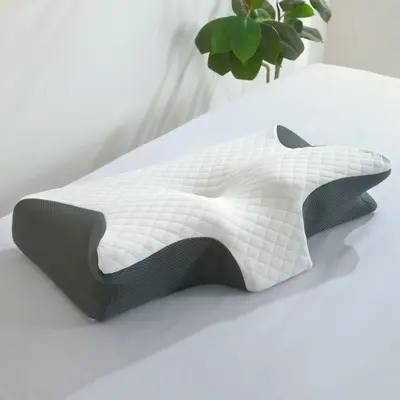 Grenzüberschreitender Außenhandel Schmetterlings-Nackenkissen atmungsaktiv Nackenunterstützung Schmetterlings-Memory-Kissen Schlaf-Halswirbel-Kissen langsam federnd Memory-Foam-Kissen Kern - 8
