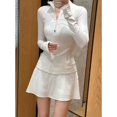 Lulu Original Define Yoga Wear Stand Collar Jacket Top Sports Yoga Same Style as Lulu - 9