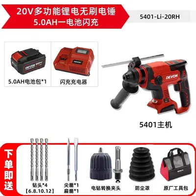 Devon Daya cordless brushless impact drill 5401, 3-4 piece set - 12
