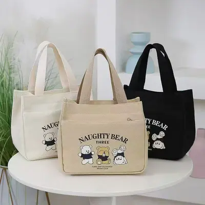 Canvas-Lunchbag, Mami-Tasche, Handtasche für den Alltag - 3