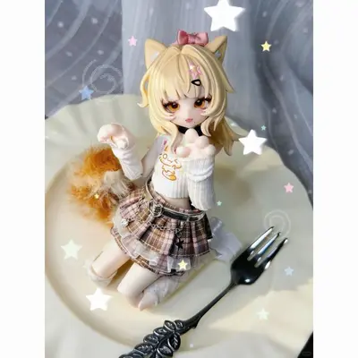 Moonlight Fairy Tale 8 cm BJD hareketli figür, kör kutu - 3