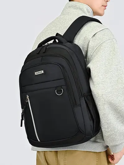 Waterproof Nylon Backpack Laptop Compartment Large Capacity