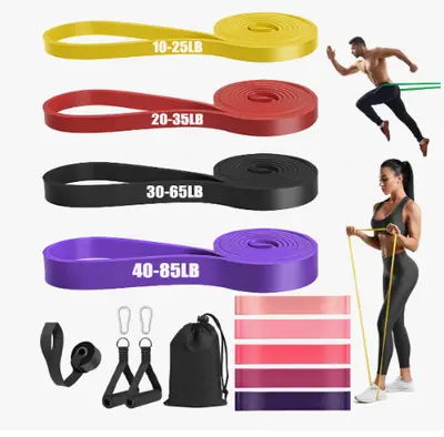 Direnç Bandı Yoga Antrenman Çekiş Antrenı Spor Antrenmanı Fitness Şekillendirme Egzersizi Çekiş Bandı Direnç Bandı - 11