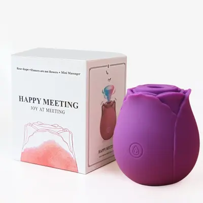 Rose Vibrator with Vibrating Egg and Clitoral Suction Massager - 8
