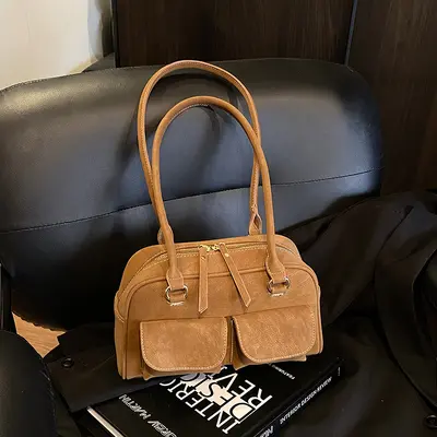 Women's Boston Shoulder Bag Fashionable Commuter Versatile Design - 12
