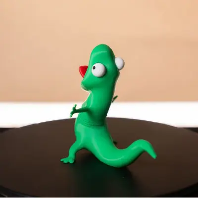 Lizard Meme Wiggling Spring Fidget Lizard Desk Figurine - 4