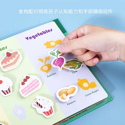 Children's Early Learning Quiet Book with Stickers
