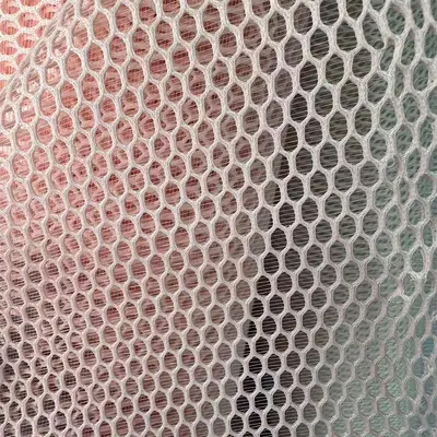 Küçük altıgen polyester file kumaş, çamaşır torbası ve çanta astarı için
