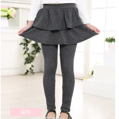 Mädchen Frühlings-/Herbst-Rockhose, elastisch, mehrfarbig - 10