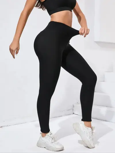 Kadın Polar Astarlı Yoga Taytı Kaldırıcı Karın Sıkılaştırıcı Dar Kesim