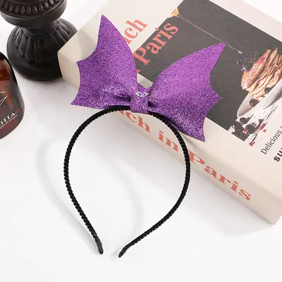 Halloween Sequin Bat Headband, Party Decoration Hair Accessory for Kids - 7