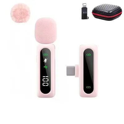 S2 Wireless Lavalier Microphone with Magnetic Clip and Digital Display - 8