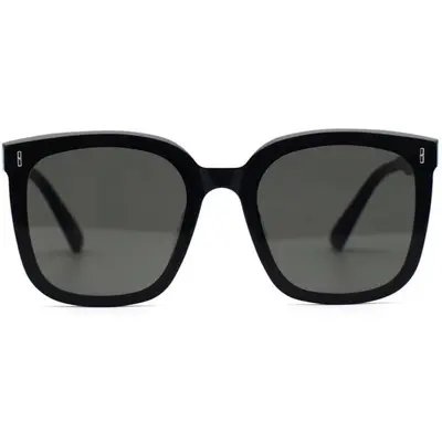 Metal Frame Polarized Sunglasses, Black - 6