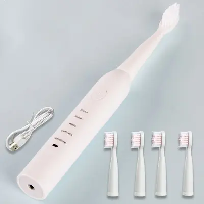 Rechargeable Ultrasonic Waterproof Electric Toothbrush with Soft Bristles, Portable for Ad - 11