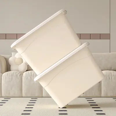Kunststoff-Aufbewahrungsbox, extra groß, cremfarben