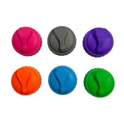 Reusable Silicone Cola Lid for Soda Bottles and Cans, Leak-Proof