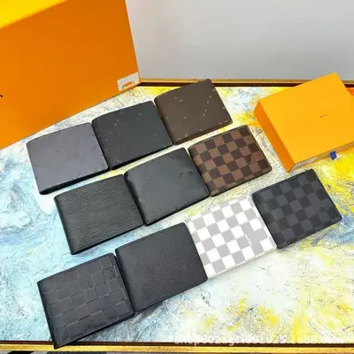 Erkek Kısa Deri Cüzdan, Çok Kartlıklı İki Katlı Klasik Model - 1