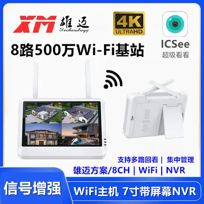 Drahtlos NVR WiFi Set mit Display Videorecorder-System - 1