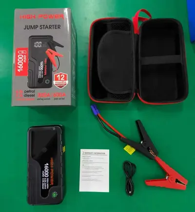 12V Power Bank Car Jump Starter Emergency Ignition Device - 7