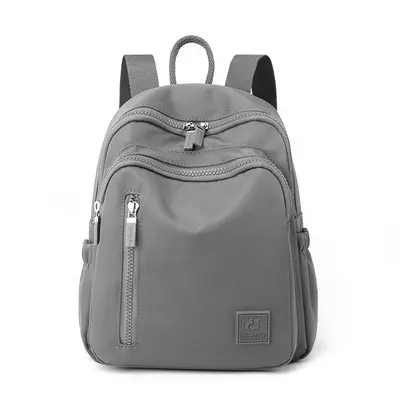 Lightweight Solid Color Textured Backpack, Women's Backpack for Outdoor Travel and Commuti - 10