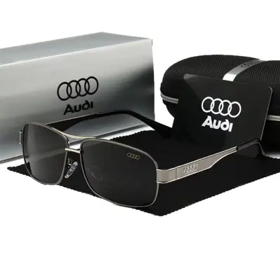 Audi Retro-Sonnenbrille mit eckigem Rahmen, polarisiert, Modell 553 - 5