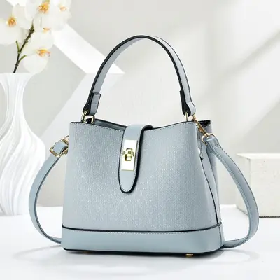 Women's Bucket Bag, Large Capacity, Retro Shoulder and Crossbody - 9