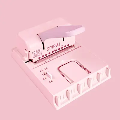 Mini-Buchbindemaschine mit Metallringen für DIY-Bindung