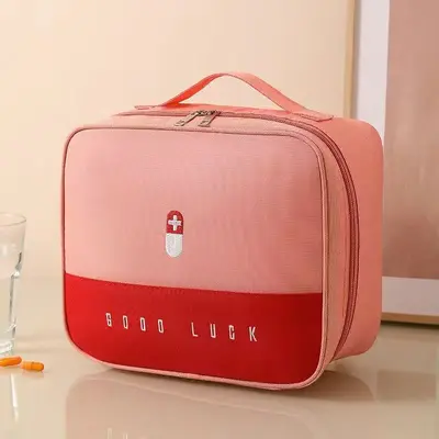 Medizinische Notfalltasche zur Seuchenverhütung, tragbar, für Zuhause und Internat, Aufbewahrungsbox für Medikamente, großvolumige medizinische Notfalltasche, Insulinbox - 10