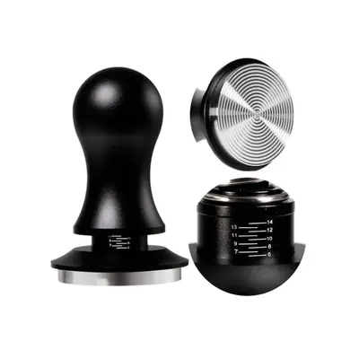 Round Constant-Force Espresso Tamper Set with Coffee Distributor - 9
