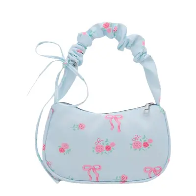 2026 Bow-Print Casual Single-Shoulder Bag, Lightweight Underarm Bag - 5