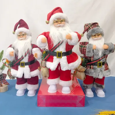 Electric Singing and Dancing Santa Claus Window Decoration