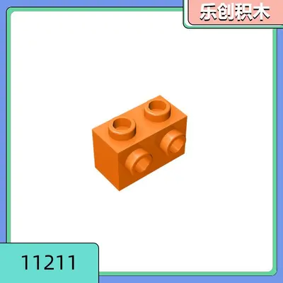 Compatible 1x2 Building Block 11211, Single-Side Studs - 2