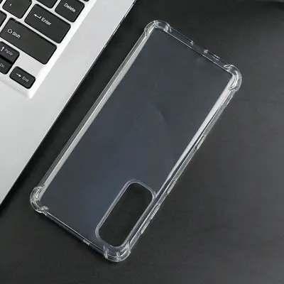 Kyocera Android One S8 için uygun dört köşeli düşmeyi önleyen TPU malzemeden tam kapaklı cep telefonu kılıfı